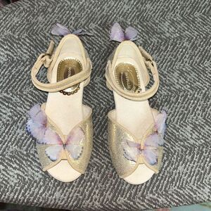 Joyfolie gold butterfly sandal dress shoes sz 9